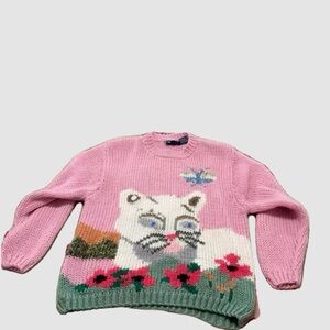 💥💥💥S O L D⚡️⚡️⚡️ : MiKi Vintage Cat Sweater size Large